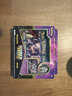 Pokemon TCG: MEWTWO HIDDEN FATES Pin Collection 3 Pack Box English VERY RARE - Image 1