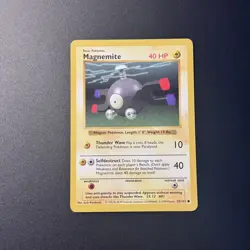 Pokemon Magnemite 53/102 Base Set Shadowless WOTC 1999 - Image 1