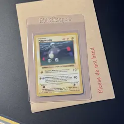 Pokemon Magnemite 53/102 Base Set Shadowless WOTC 1999 - Image 3