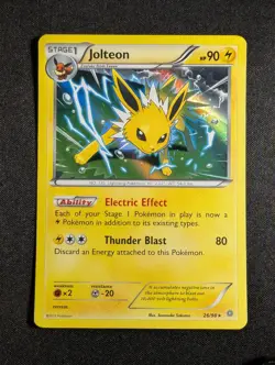 Pokemon Jolteon 26/98 Holo Rare XY Ancient Origins NM - Image 1