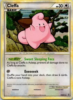 Cleffa HGSS12 Promo HGSS Black Star Promos Pokemon Near Mint holo - Image 1
