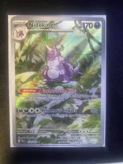 Pokemon TCG Scarlet & Violet 151 Nidoking 174/165 Full Art Nm Strong Centering - Image 1