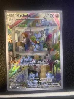 Pokemon TCG Scarlet & Violet 151 Machoke 177/165 NM Full Art - Image 1