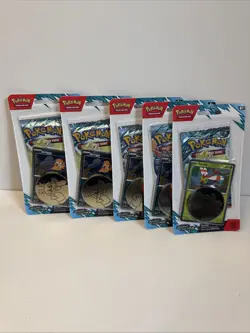 Pokemon TCG Journey Together Scraggy Yanma Checklane Blister Packs (lot of 5) - Image 1