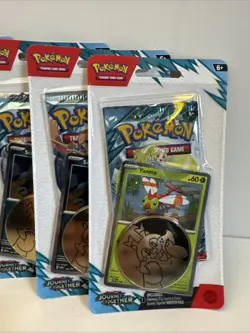 Pokemon TCG Journey Together Scraggy Yanma Checklane Blister Packs (lot of 5) - Image 5