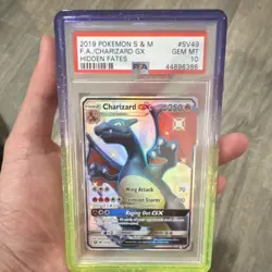 Pokemon Charizard GX SV49/SV94 Hidden Fates Shiny Vault Full Art Holo PSA 10 - Image 1