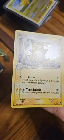 Pokemon Raichu 12/108 EX Power Keepers Reverse Holo Rare NM - Image 2