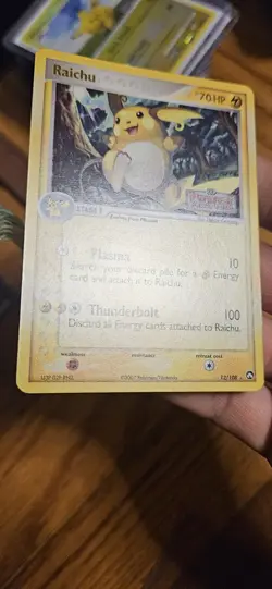 Pokemon Raichu 12/108 EX Power Keepers Reverse Holo Rare NM - Image 3
