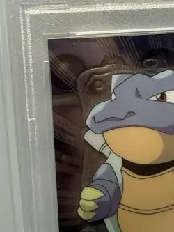 2000 TOPPS CHROME POKEMON T.V. #9 BLASTOISE PSA 9 - Image 2