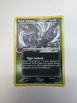 Dark Golbat 34/109 LP Reverse Holo STAMPED Team Rocket Returns 2004 Pokemon TCG - Image 1