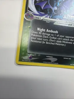 Dark Golbat 34/109 LP Reverse Holo STAMPED Team Rocket Returns 2004 Pokemon TCG - Image 2