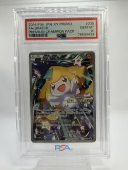 Pokemon Jirachi 235/XY-P PSA 10 Japanese Full Art Promo Premium Champion Pack - Image 1