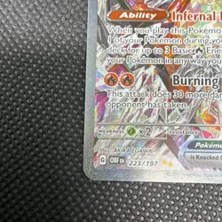 Pokemon Charizard ex 223/197 SV03 Obsidian Flames Illustration Rare Holo 330HP - Image 5