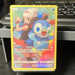 Pokemon Piplup Secret Rare Full Art Holo 239/236 SM Cosmic Eclipse - Image 1