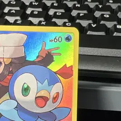 Pokemon Piplup Secret Rare Full Art Holo 239/236 SM Cosmic Eclipse - Image 2