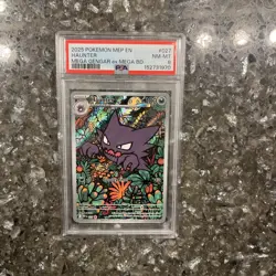 2025 Pokemon MEP EN Haunter Mega Gengar Ex Mega BD Psa 8 Fresh Slab!!! - Image 1