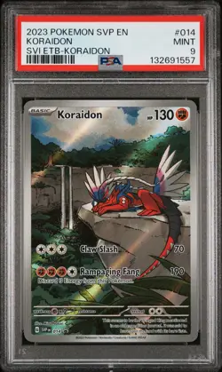 2023 POKEMON SVP EN-SV BLACK STAR PROMO #014 KORAIDON PSA 9 - Image 1