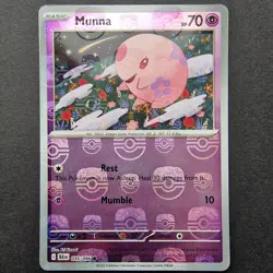 Munna 035/086 - Masterball Reverse Holo - S&V Black Bolt - Pokemon TCG English - Image 1