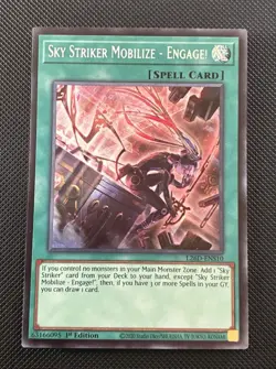 Yugioh! Sky Striker Mobilize - Engage! (Alternate Art) L26D-ENS10 Secret Rare NM - Image 1
