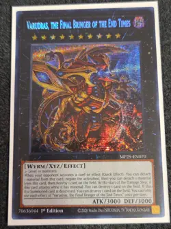 YUGIOH: 1x Varudras, the Final Bringer of the End Times MP25-EN070 Prismatic Sec - Image 1