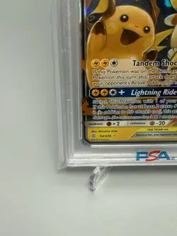 2019 POKEMON SUN & MOON UNIFIED MINDS #54 RAICHU & ALOLAN RAICHU GX PSA 10 - Image 5
