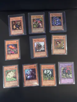 Vintage YuGiOh- “Beast card” Card Lot of 10 - Image 1