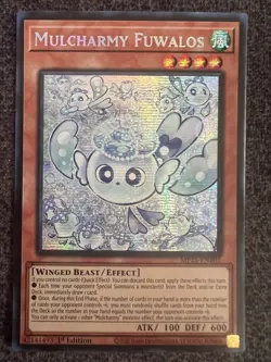 Yugioh Mulcharmy Fuwalos MP25-EN102 Prismatic Secret Rare 1st Edition NM - Image 1