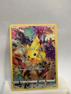 Pokemon Pikachu Secret Rare Full Art Holo 160/159 Crown Zenith NM - Image 1