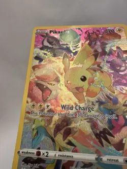 Pokemon Pikachu Secret Rare Full Art Holo 160/159 Crown Zenith NM - Image 5