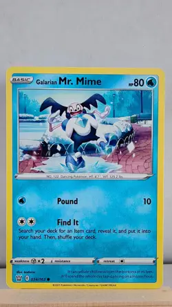 Galarian Mr. Mime [LP] - Pokemon TCG Battle Styles 034/163 [Common] - Image 1