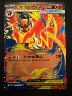 Mega Emboar ex Double Rare ME: Ascended Heroes 031/217 NM Pokemon TCG - Image 1