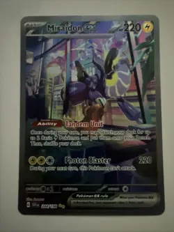 Pokemon TCG Miraidon ex Special Illustration Rare Full Art Holo SV01 244/198 - Image 1