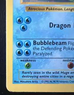 Pokemon Gyarados 6/102 Shadowless Holo Base Set WOTC Vintage LP - Image 3