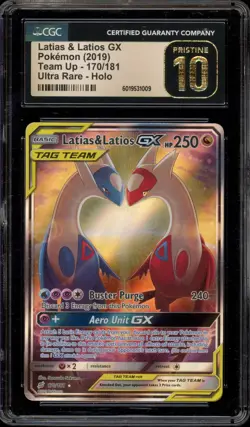 Pokemon Latias & Latios GX Team Up Full Alt Art #170 CGC 10 Pristine - Image 1