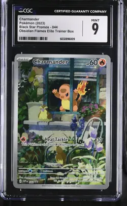 Charmander 044 Obsidian Flames Elite Trainer Box Pokemon CGC 9 Mint - Image 1
