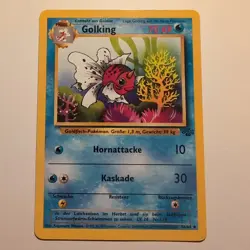 Golking / Seaking - Pokemon TCG Karte, Dschungel / Jungle - 46/64 - 1999 Deutsch - Image 1
