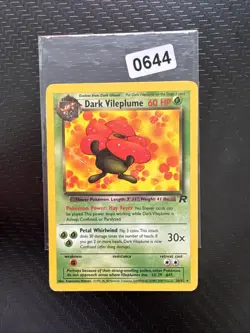 Pokemon TCG Dark Vileplume Team Rocket 30/82 Regular Rare Non Holo - PLAYED - Image 1