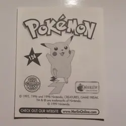 Pokemon - Jynx - Topps Merlin Sticker - Series 1 - #124/240 - 1999 - Image 2