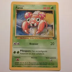 Paras - Pokemon TCG Karte - Dschungel / Jungle - 59/64 - 1999 - Deutsch - Image 1