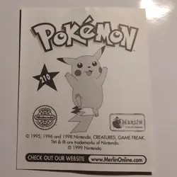 Pokemon - Dodrio - Topps Merlin Sticker - Series 1 - #210/240 - 1999 - Image 2