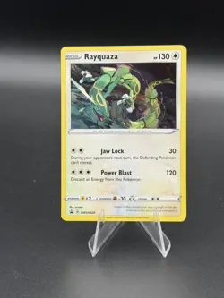 Rayquaza SWSH029 Promo - HEAVY COSMOS HOLO - Large Confetti Glints - NM Pokemon - Image 1