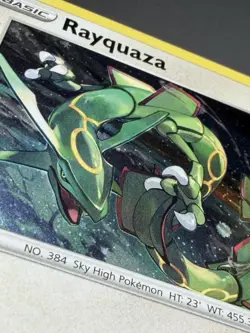 Rayquaza SWSH029 Promo - HEAVY COSMOS HOLO - Large Confetti Glints - NM Pokemon - Image 5