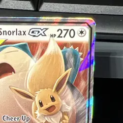Pokemon Eevee & Snorlax GX Ultra Rare TAG TEAM Holo 120/181 SM Team Up - Image 2