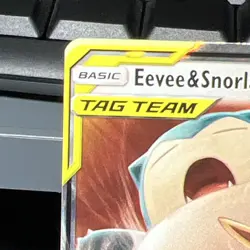 Pokemon Eevee & Snorlax GX Ultra Rare TAG TEAM Holo 120/181 SM Team Up - Image 5