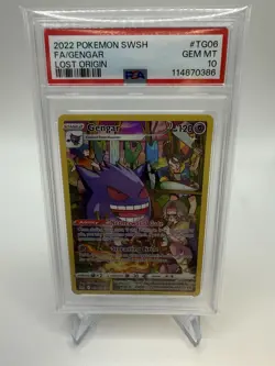 Gengar TG06/TG30 PSA 10 Gem Mint Lost Origin Trainer Gallery Pokemon Full Art - Image 1