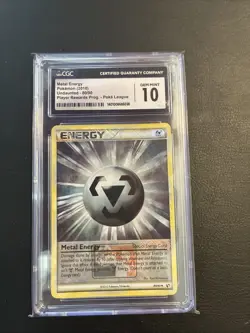 Metal Energy Pokemon Undaunted #80/90 (2010) CGC 10 GEM MINT Poke League - Image 1
