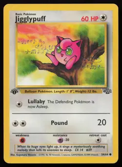 Jigglypuff 54/64 1st Edition Common Jungle Pokemon English LP - Image 1