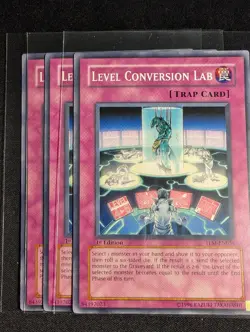 Yugioh - 3x Level Conversion Lab TLM-EN054 1st Edition Common NM - Image 1