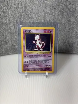 Pokemon TCG Mewtwo Base Set 10/102 Holo 1999-2000 Wizards Base Set Copyright... - Image 1