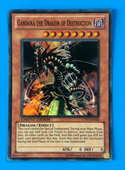 Gandora the Dragon of Destruction Limited Super Rare CT07-EN020 LP Yugioh - Image 1